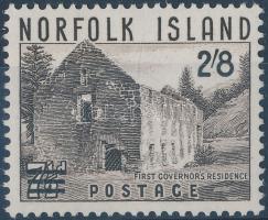 Táj felülnyomott bélyeg, Landscape overpinted stamp