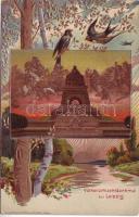 Leipzig Völkerschlacht-Denkmal Prä Litho