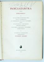 Pancsatantra, azaz ötös könyv. Ford.: Schmidt József. Bp., 1959, Magyar Helikon. Félvászon kötésben,...