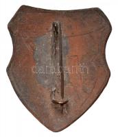 ~1930. "Kölcsey Ferenc Gimnázium Budapest" zománcozott Br jelvény (33x28mm) T:2