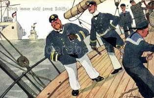 Noch immer nicht genug Schiffe / WWI K.u.K. navy officers, B.K.W.I. 335-2. s: Schönpflug (EK)