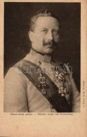 Vilmos német császár; Képes Újság felvétele, hátoldalon Lysoform reklám, Lysoform advertisement on the back side / Wilhelm II