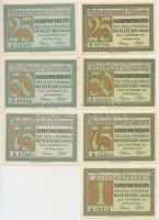 Németország / Weimari Köztársaság / Kolberg 1921. 25pf (2xklf) + 50pf (2xklf) + 75pf (2xklf) + 1M T:I kis foltok Germany / Weimar Republic / Kolberg 1921. 25 Pfennig (2xdiff) + 50 Pfennig (2xdiff) + 75 Pfennig (2xdiff) + 1 Mark C:UNC small spots