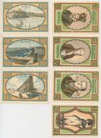 Németország / Weimari Köztársaság / Kolberg 1921. 25pf (2xklf) + 50pf (2xklf) + 75pf (2xklf) + 1M T:...