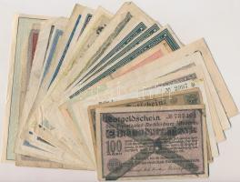 Németország / Weimari Köztársaság 1918-1923. 20db vegyes szükségpénz T:vegyes Germany / Weimar Republic 1918-1923. 20pcs of mixed emergency banknotes C:mixed