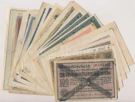 Németország / Weimari Köztársaság 1918-1923. 20db vegyes szükségpénz T:vegyes Germany / Weimar Republic 1918-1923. 20pcs of mixed emergency banknotes C:mixed