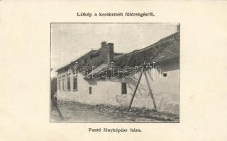 1911 Kecskemét, Földrengés, Fanto fényképész háza