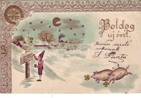 Neujahrsgruss Prä Litho