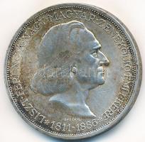 1936. 2P Ag "Liszt Ferenc" T:2 patina