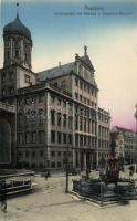 Augsburg, Ludwigsplatz, Rathaus, Augustusbrunnen / square, fountain, town hall, trams