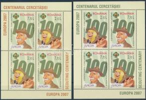 Europa CEPT Scout 2 mini sheet set (I-II) + 2 blocks Europa CEPT cserkészet 2 kisívsor (I-II) + 2 bl...