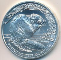 2000. 3000Ft Ag "Veszélyeztetett állatvilág - hód" dísztokban tanúsítvánnyal T:BU
Adamo E...