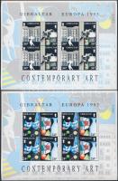 Europa CEPT: Kortárs művészet kisívsor, Europa CEPT Contemporary Art minisheet set