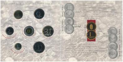2008. 1Ft-100Ft 7xklf darabos forgalmi sor "Búcsú az egy- és kétforintostól" dísztokos sze...