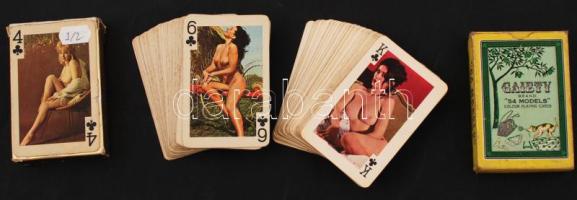 2 pakli erotikus francia kártya