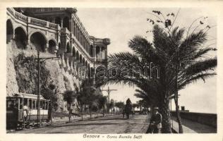 Genova, Corso Aurelio Saffi, tram