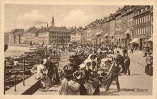 Copenhagen, Kobenhavn; Gammel strand, boats