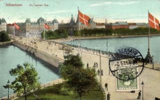 Copenhagen, Kobenhavn; Dr. Louises Bro / bridge, tram (small tear)