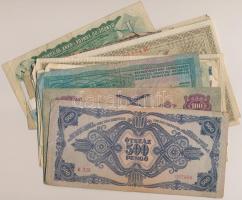 30db-os vegyes magyar és külföldi bankjegy tétel T:vegyes
30pcs of various banknotes C:mixed