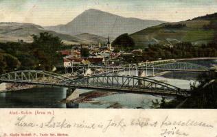 Alsókubin, Vág-híd; kiadja Sochán P.  / bridge (fa)