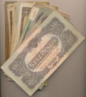 100db-os vegyes magyar pengő bankjegy tétel T:vegyes