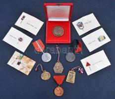 ~1950-1960. 13db-os turista jelvény tétel, benne "Lokomotiv S.E.", "Vasutas" érem, "MÁV" turista jelvények, jobb darabokkal T:vegyes