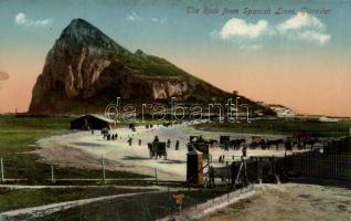 Gibraltar, Rock from Spanish Lines (EB)
