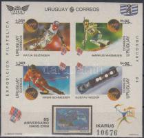 Téli Olimpia, Lillehammer vágott blokk, Winter Olympics, Lillehammer imperforated block