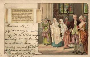 Die Glocke, L.Stottmeister & Co. litho, Német művéshzeti képeslap. L.Stottmeister & Co. litho