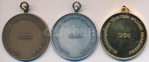 1958. "5 Éves Önkéntes Tűzoltói Szolgálatért / Belügyminisztérium Országos Tűzrendészeti Paranc...