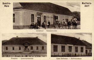 6 db RÉGI erdélyi városképes lap; Naszód, Nagydemeter, Felsősófalva, Székelyudvarhely, Szászrégen, B...