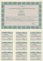 Budapest 1996. "A City Kárpótlási Jegy Befektető Részvénytársaság" 1000Ft értékű részvénye...