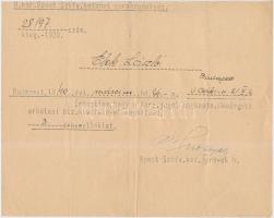 1940 A M. Kir. Munkás Század Parancsnokság által kiadott iratok(igazolások, leszerelési jegy, igazolvány, elismervény), 8 db