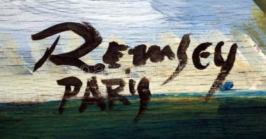 Remsey jelzéssel: Le Dome, olaj, fa lemez, 80×56 cm