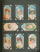 Fantasztikus angol cigarettakártya gyűjtemény a XX. század elejéről, 1.024 db a legváltozatosabb tém...