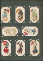 Fantasztikus angol cigarettakártya gyűjtemény a XX. század elejéről, 1.024 db a legváltozatosabb tém...