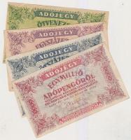 28db vegyes forint, pengő bankjegy T:vegyes