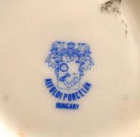 Alföldi porcelán váza "Hódmezővásárhely" felirattal, Hódmezővásárhely címerével, matricás,...