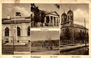 Kunhegyes, Községháza, Református iskola és templom, Országzászló (fa)