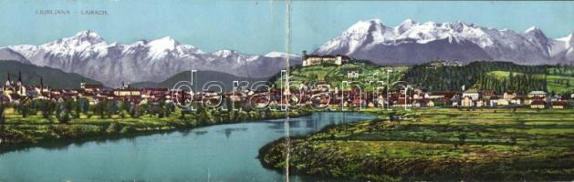 Ljubljana, Laibach; panoramacard