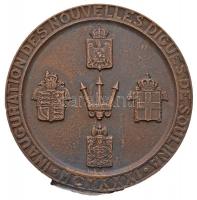 Franciaország 1931. "75 éves az Európai Duna Bizottság" Br emlékérem. Szign.: Lucien Bazor...