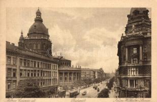 Budapest V. Vilmos császár út, villamosok