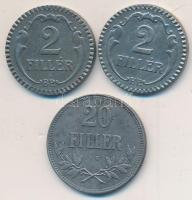 1921. 20f Fe + 1940. 2f Fe + 1942. 2f Fe T:2