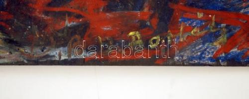 Borbély Gizella (1920-1994): A határban, pasztell, papír, jelzett, 50×35,5 cm