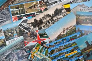 Kb 300 db nagyobb részben modern külföldi városképes lap cipős dobozban / about 300 mostly modern foreign postcards in a shoebox