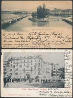 Svájc kb 200 képeslap, közte lithok, jobbak és pár egyéb ország 1895-1929 albumban / Switzerland pos...