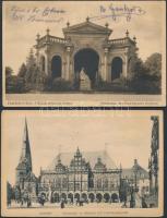 ~200 db főleg futott Német Birodalom képeslap a 20-as évekből sok színessel, érdekessel, albumban / ...