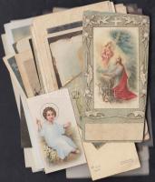 cca 1943-1987 Különféle szentképek vegyes minőségben és méretben, 43db