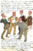 Drunk students, B.K.W.I. 842-5. s: Schönpflug (fa)