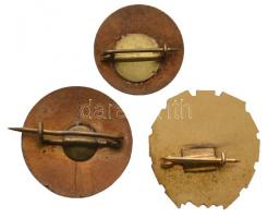 ~1960-1970. "10 Éves Munkáért - Május 1. Ruhagyár" zománcozott fém jelvény + "BAV (Bá...